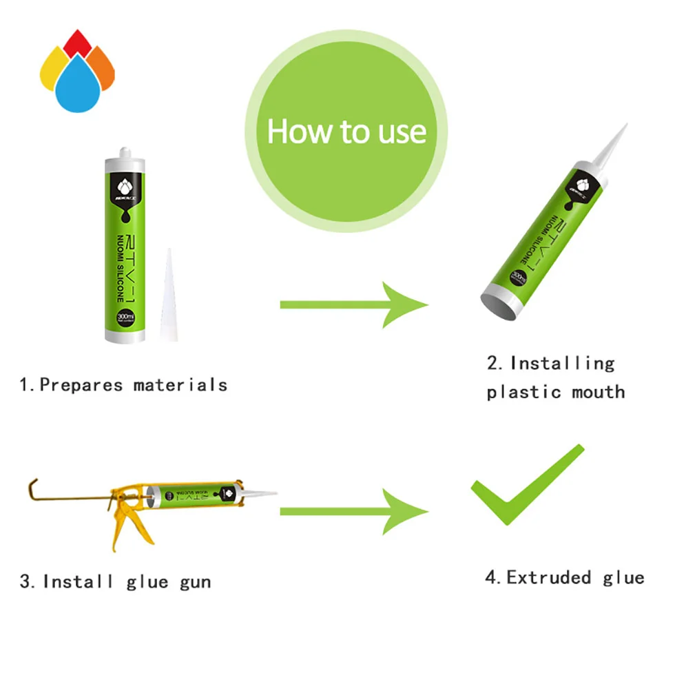 Transparent Liquid RTV-1 Silicone Adhesive